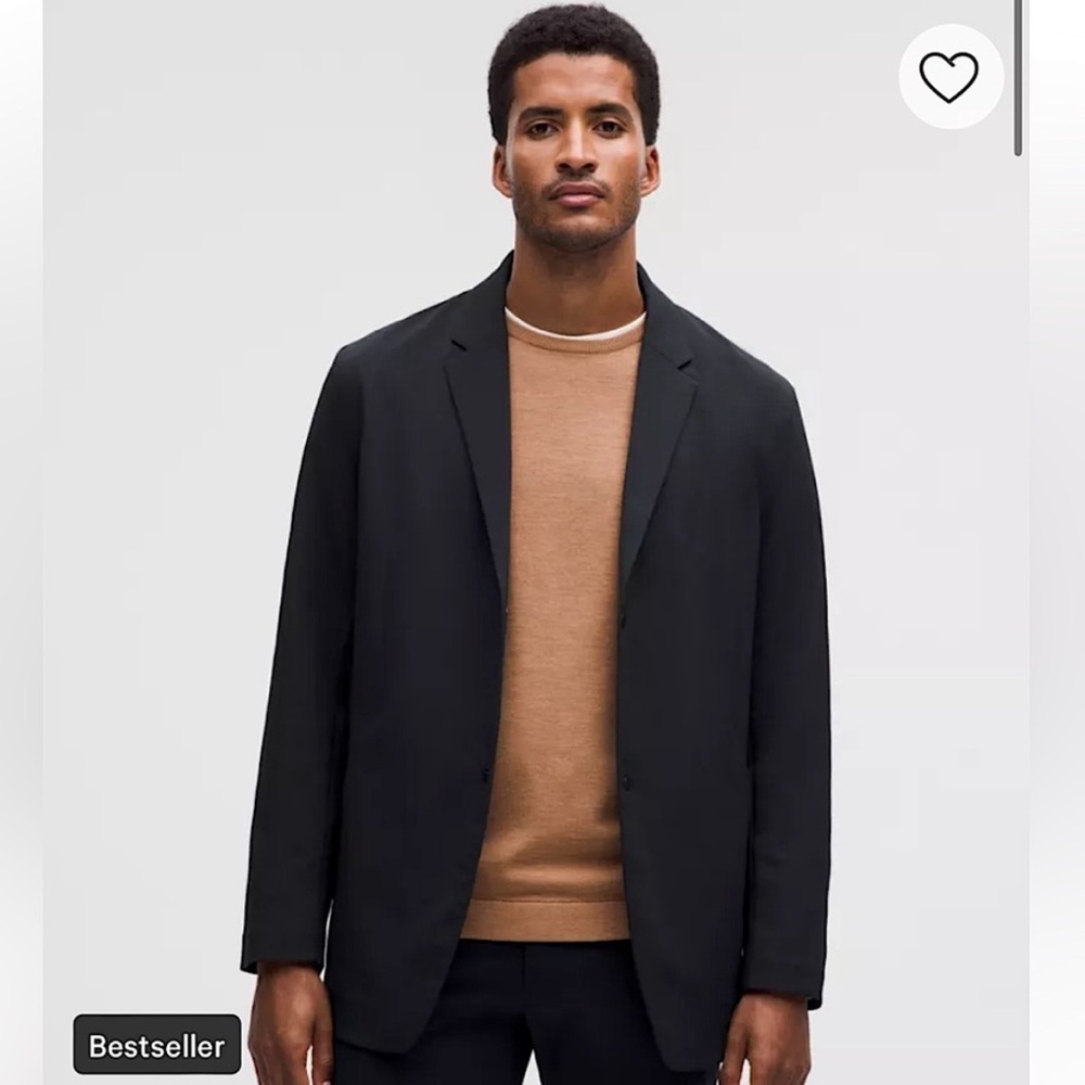NWT Lululemon Men's Venture Blazer in Black, Sz Medium